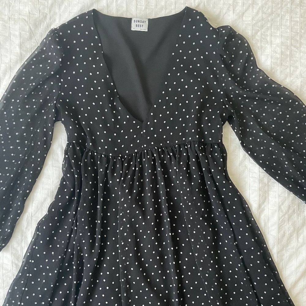 Aritzia Sunday Best Chiffon Babydoll Dress